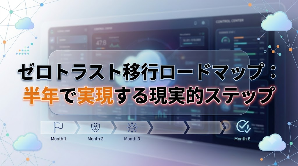 ゼロトラスト移行ロードマップ：半年で実現する現実的ステップ